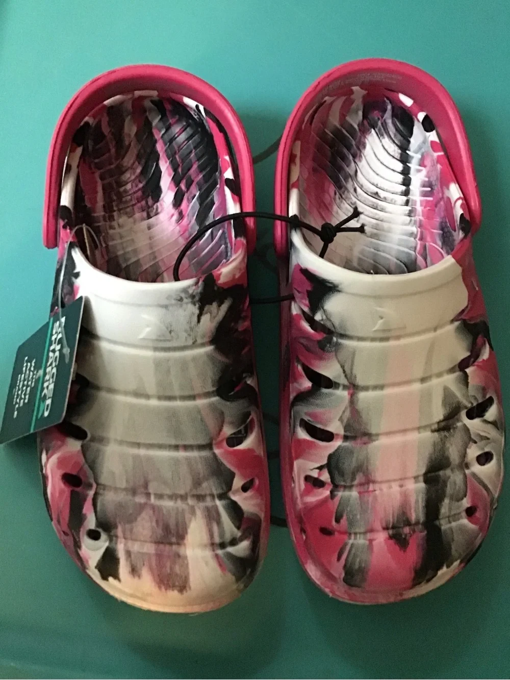 Kids Slip-On Clogs in Pink White and Black - Comfortable Water Shoes size 13